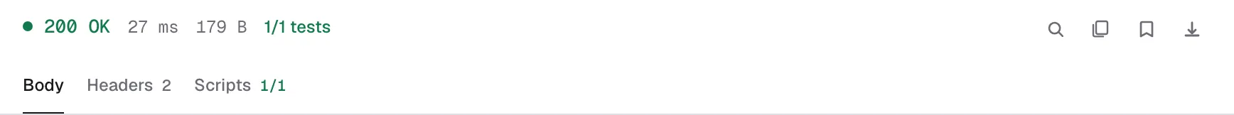 Response status bar